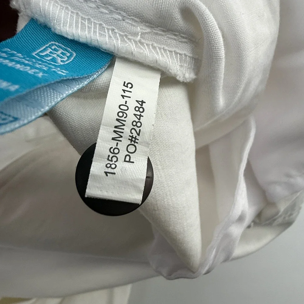 Tori Richard Monte Carlo Chino Pants Mens 42 White Sand Cotton Tencel 1856-MM90
